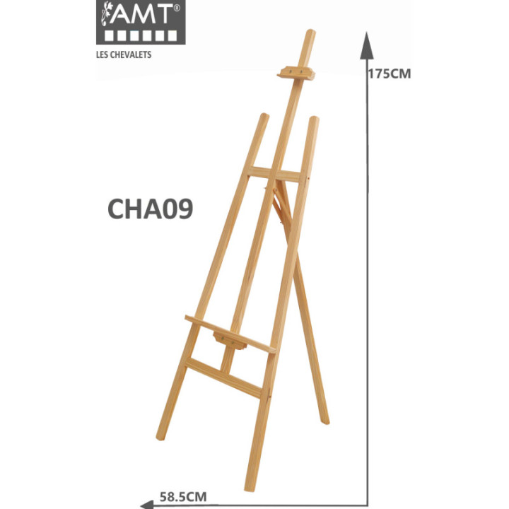 Chevalet - 175 cm - Bois - Peinture - Artiste - Atelier - Exposition - AMT