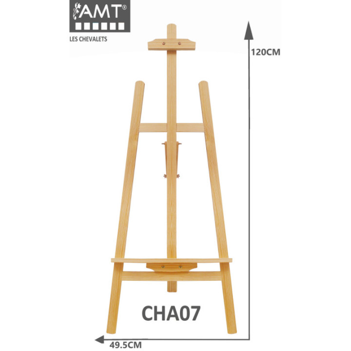 Chevalet - 120 cm - Bois - Peinture - Artiste - Atelier - Exposition - AMT