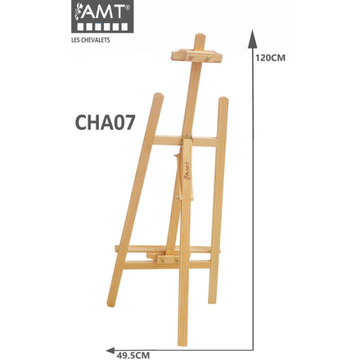 Chevalet - 120 cm - Bois - Peinture - Artiste - Atelier - Exposition - AMT
