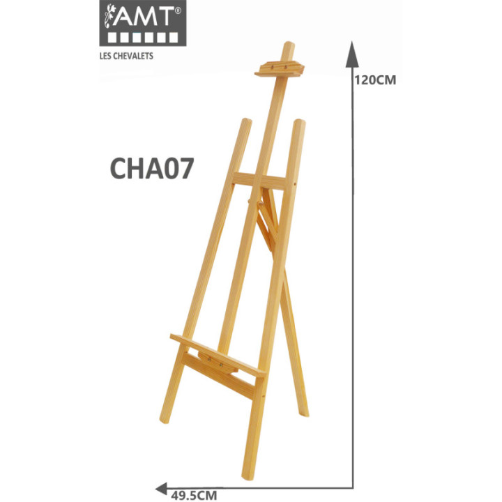 Chevalet - 120 cm - Bois - Peinture - Artiste - Atelier - Exposition - AMT