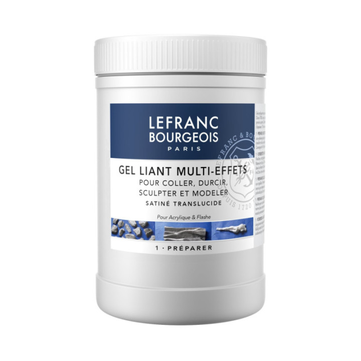 Gel liant - Médium pour acrylique - Multi effets - Pot 1L - Lefranc Bourgeois