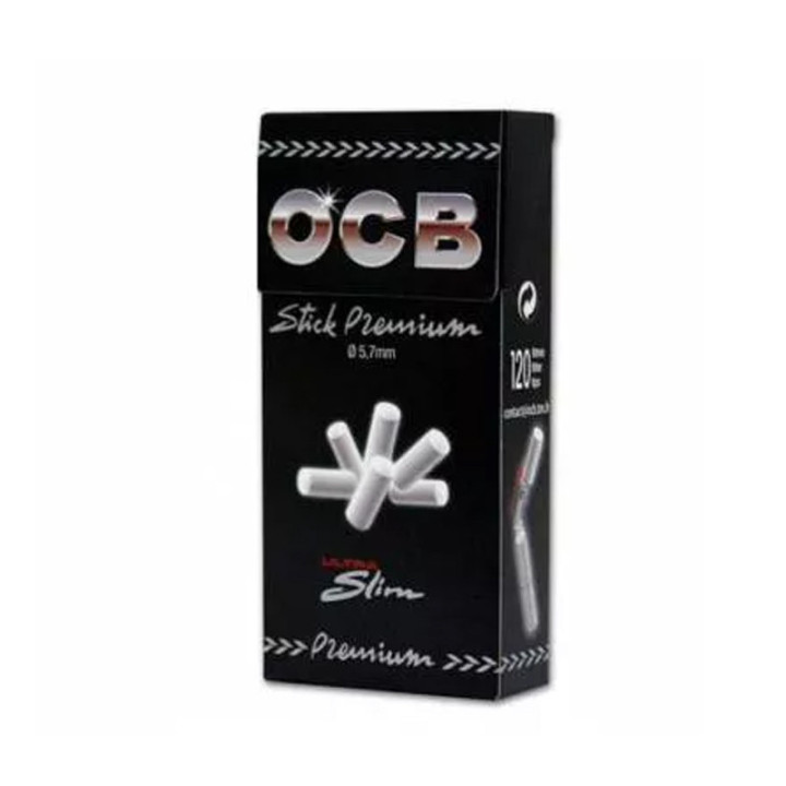 Boîte de 120 filtres - En stick - Extra slim - Premium noir - Ocb