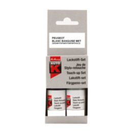Stylo de retouche et vernis pour carrosserie - Citroën - 249 Blanc banquise - Auto K
