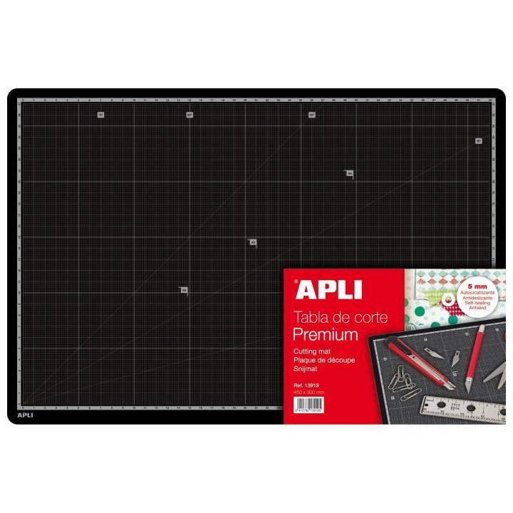 Tapis de découpe - 450 x 300 x 5 mm - Premium - Apli