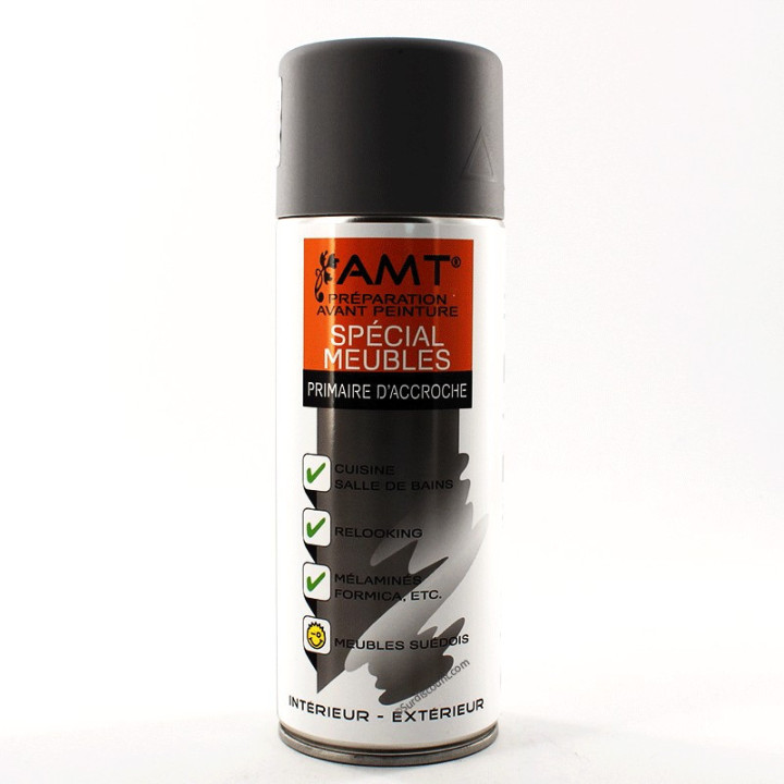 Peinture aérosol primaire d'accroche 330ml - Spécial meubles - AMT