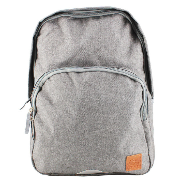 Sac à dos - Gris - 2 compartiments - Collège et lycée - Quo Vadis