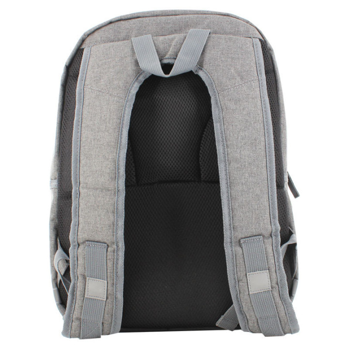 Sac à dos - Gris - 2 compartiments - Collège et lycée - Quo Vadis