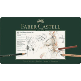 Boîte 33 crayons Pitt Monochrome Faber-Castell