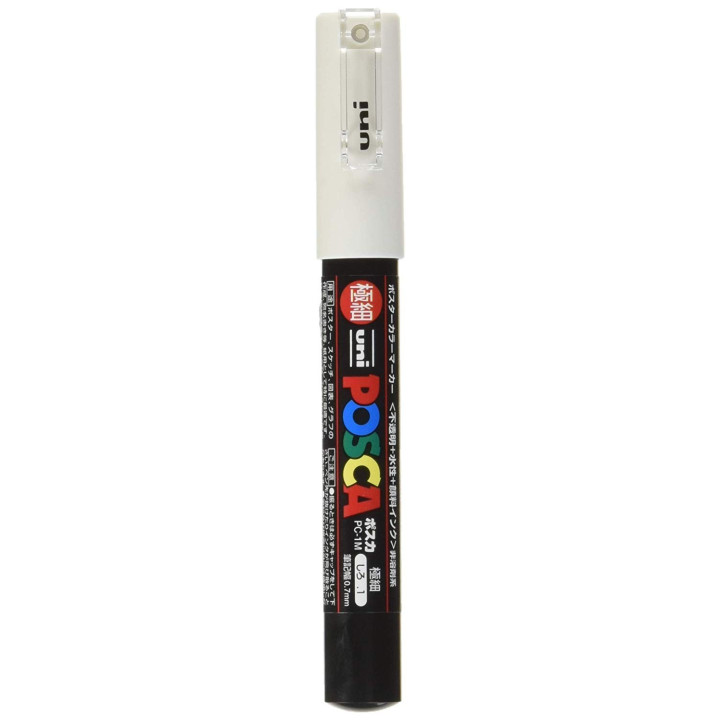 Marqueur Posca PC-1MC blanc | pointe extra-fine conique