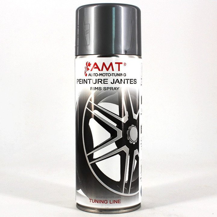 Bombe de peinture pour jantes - gris alu - Amt