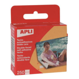 Boîte de 250 pastilles adhésives double face pour photos Apli