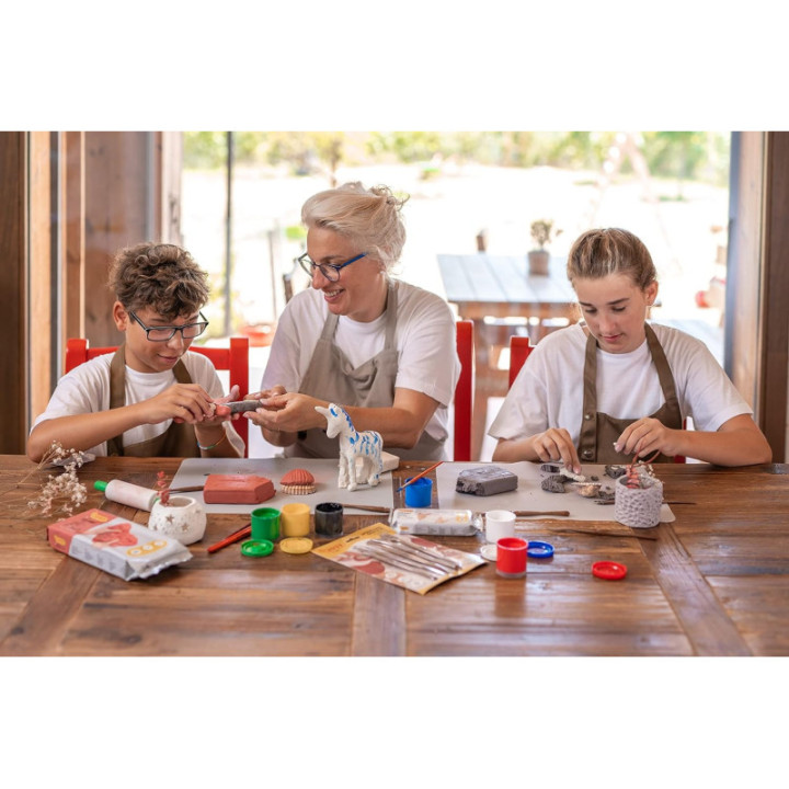 Pâte à modeler - Auto durcissant - Terracotta - Séchage sans four - 500g - Jovi
