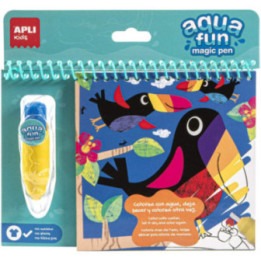 Livre de coloriage enfant animaux de la jungle Aqua Fun Apli Kids