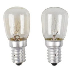 2 ampoules standard pour frigo réfrigérateur 15 watts E14