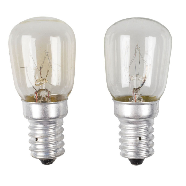 2 ampoules standard pour frigo réfrigérateur 15 watts E14