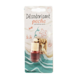 Flacon désodorisant à suspendre pour voiture parfum pêche
