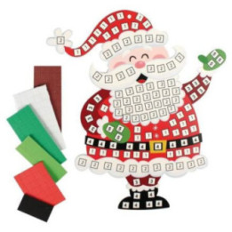 Mosaïque en mousse - Père noël - Loisirs créatifs enfant - CTOP