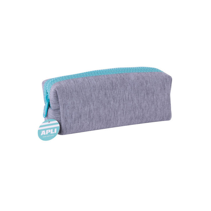 Trousse scolaire rectangulaire néoprène 19cm Apli