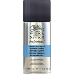 Bombe de vernis brillant - Dammar professionnel - 150ml - Winsor et Newton