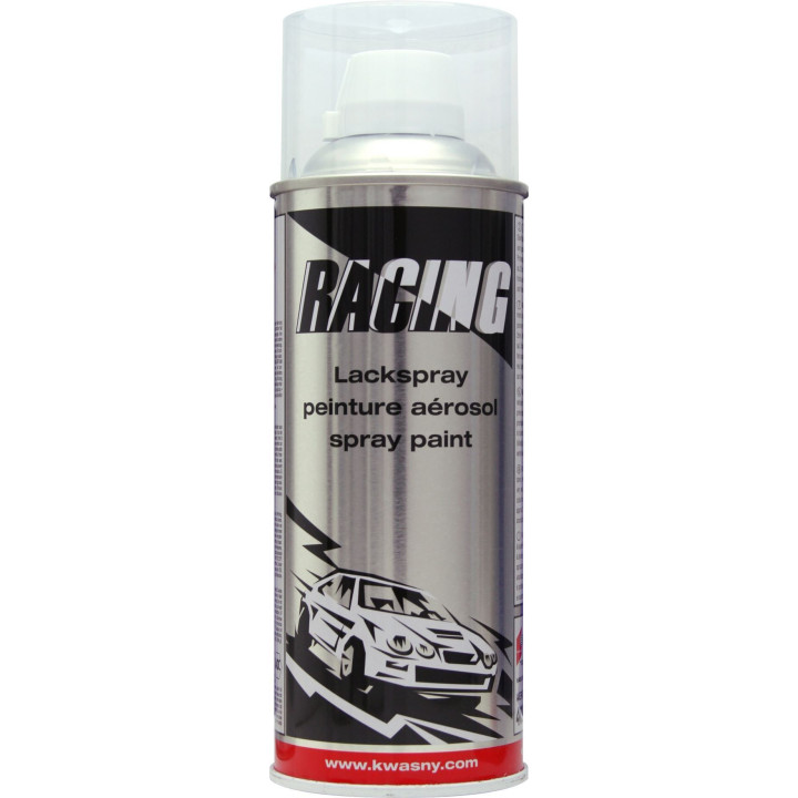 Bombe de vernis brillant bi-couche carrosserie voiture Racing 400ml