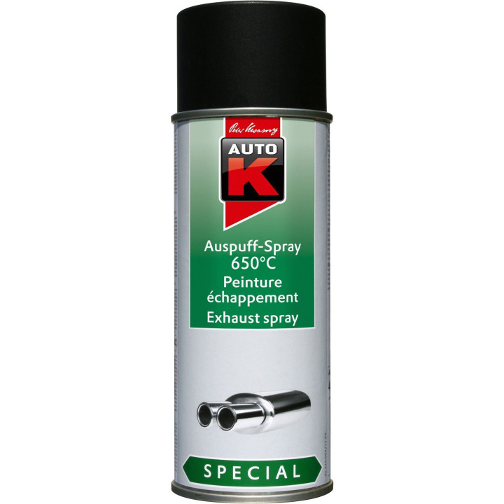 Bombe de peinture pour échappement de voiture moto Auto K 400ml noir
