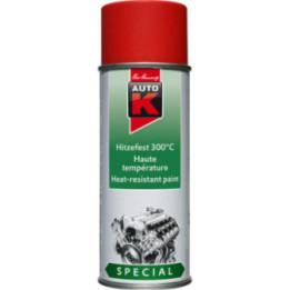Bombe de peinture haute température moteur voiture Auto K 400ml rouge