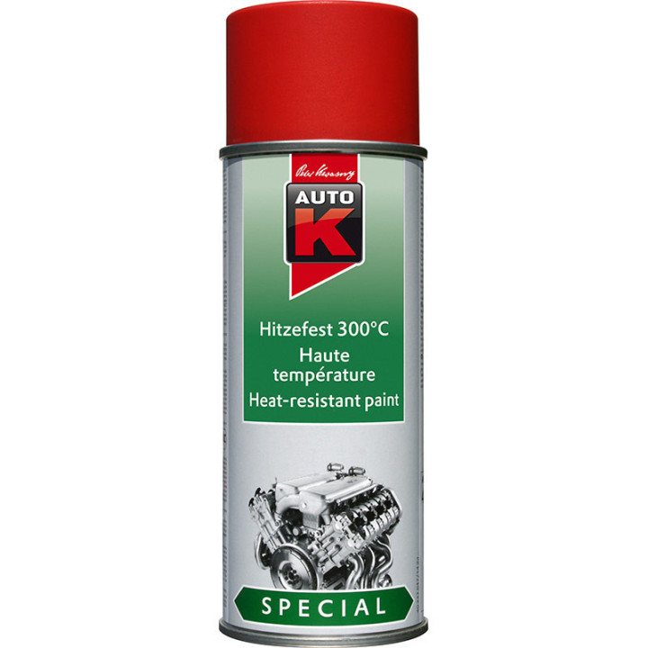 Bombe de peinture haute température moteur voiture Auto K 400ml rouge
