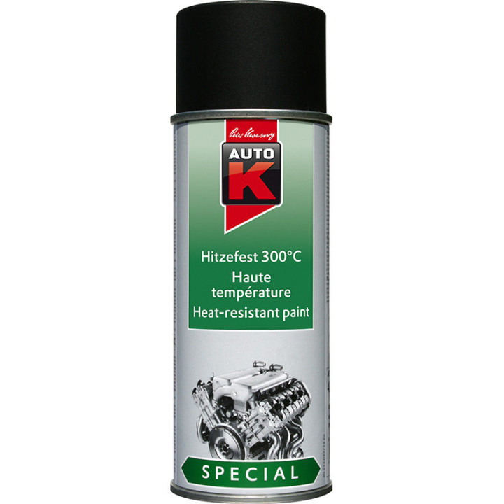 Bombe de peinture haute température moteur voiture Auto K 400ml noir