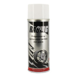 Bombe de peinture pour jantes - Blanc - Racing - 400ml