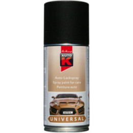 Bombe de peinture pour carrosserie - Multi-marques - Noir mat - 150ml - Auto K