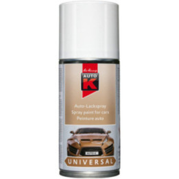 Bombe de peinture pour carrosserie - Multi-marques - Blanc brillant - 150ml - Auto K