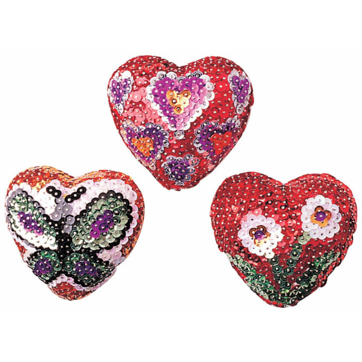 4 cœurs en polystyrène - Personnalisable - 9 cm - CTOP