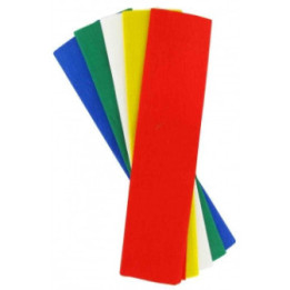 5 feuilles de papier crépon - Assortiment couleurs - 0,5 x 2 m - Loisirs créatifs - CTOP