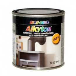 Pot de peinture haute température jusqu'à 750°C - Noir - Alkyton - 250 ml