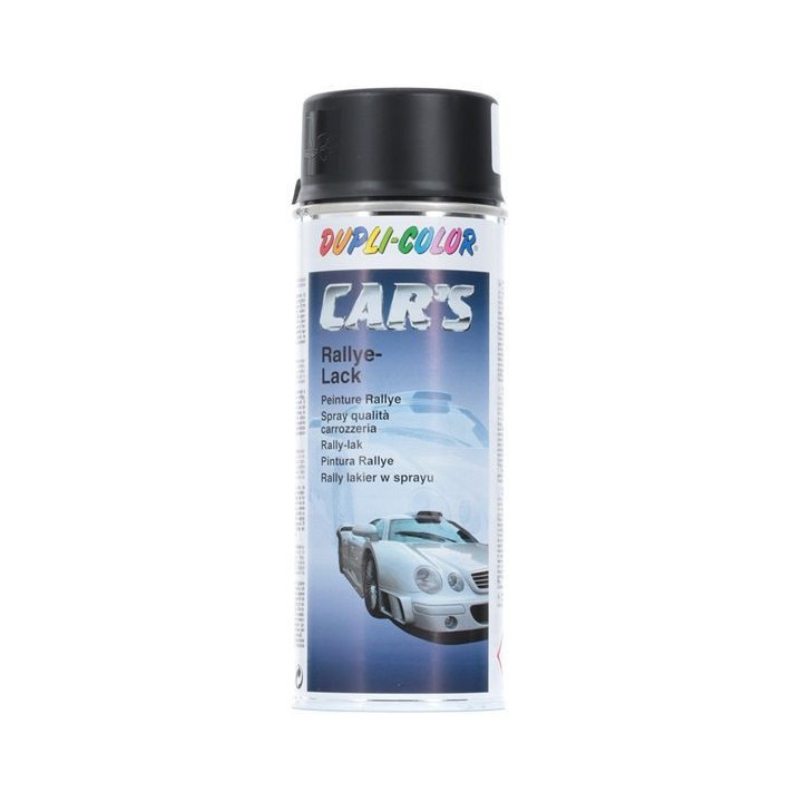 Bombe peinture rallye noir mat - 400 ml - Dupli-Color