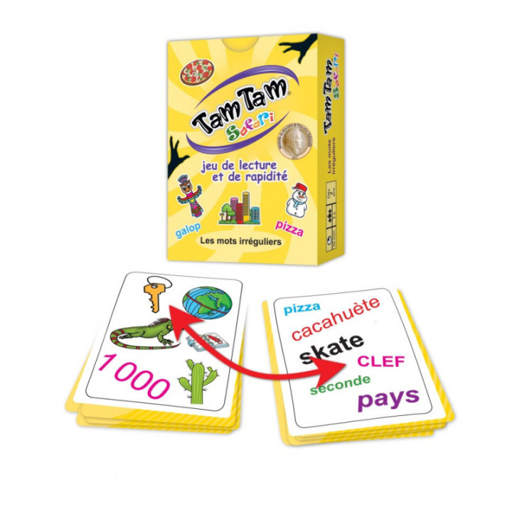 Jeu éducatif - Tam Tam Safari - Les mots irréguliers - Jeu de lecture - Dès 7 ans