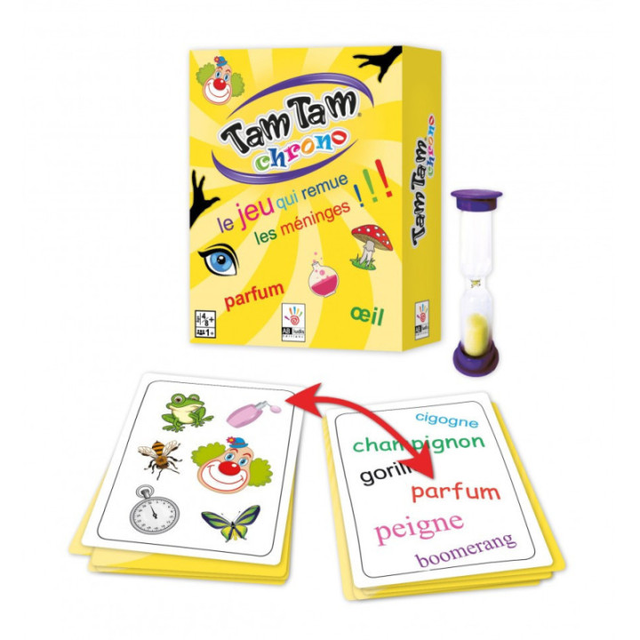 Jeu éducatif - Tam Tam Chrono - Le jeu qui remue les méninges - 4/8 ans