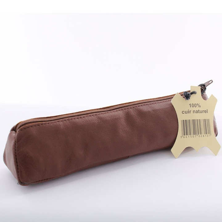 Trousse En Cuir Naturel
