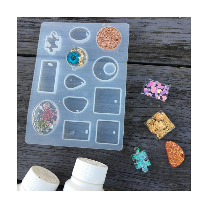 Moule en silicone - Modèles de pendentifs - 12 formes - Cléopâtre
