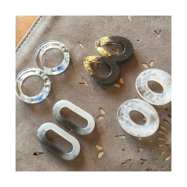 Moule en silicone - Modèles de boucles d'oreilles - 16 formes - Cléopâtre