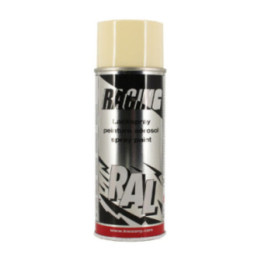 Bombe de peinture carrosserie voiture Racing RAL1015 Ivoire 400ml