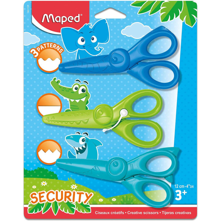 Ciseaux créatifs - Lames en plastique - Pour enfants - Boutons ronds - Kidicraft - Maped