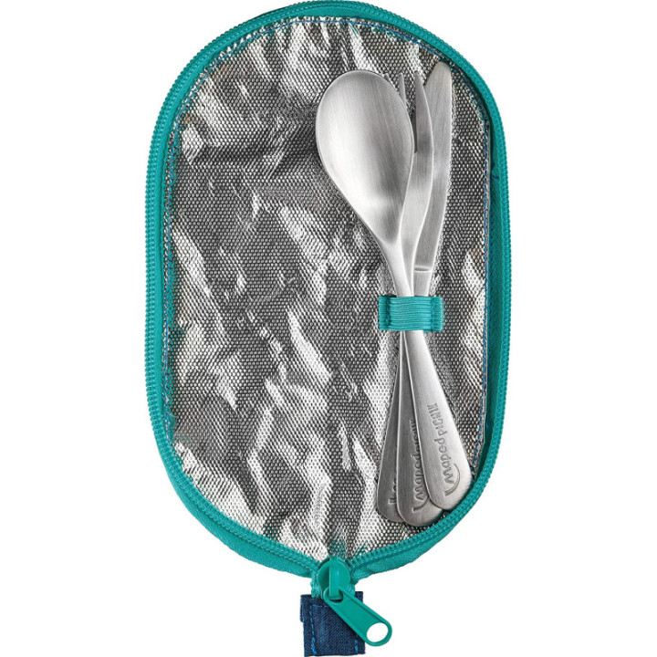 Etui à couverts - Fourchette - Cuillère - Couteau - Pour enfant - Maped