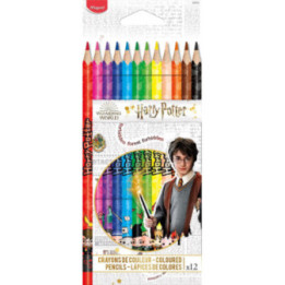12 crayons de couleur - Harry Potter - Assortiment couleurs - Maped