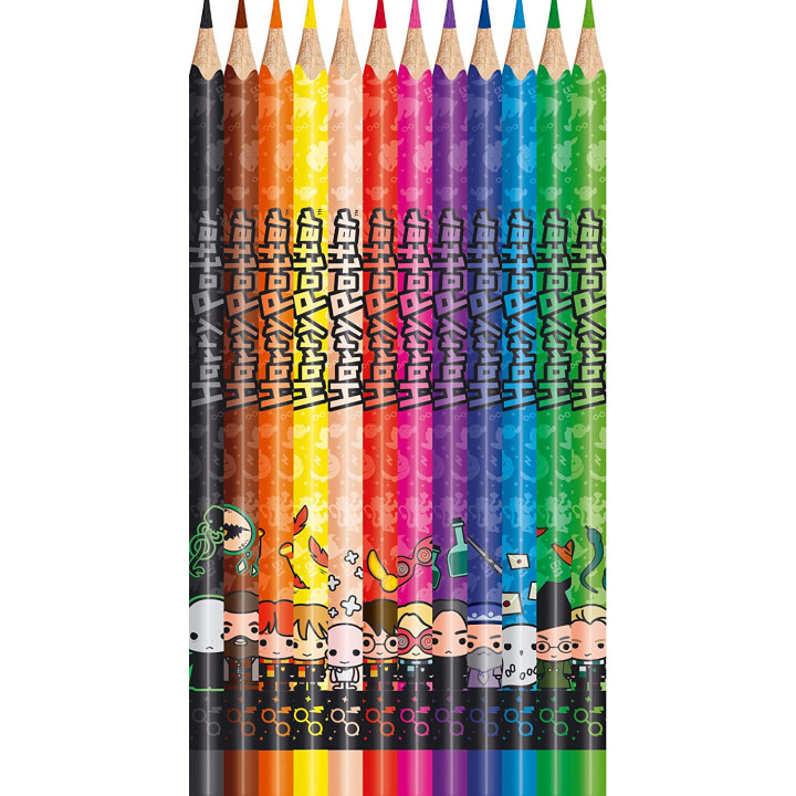 12 crayons de couleur - Harry Potter - Assortiment couleurs - Maped