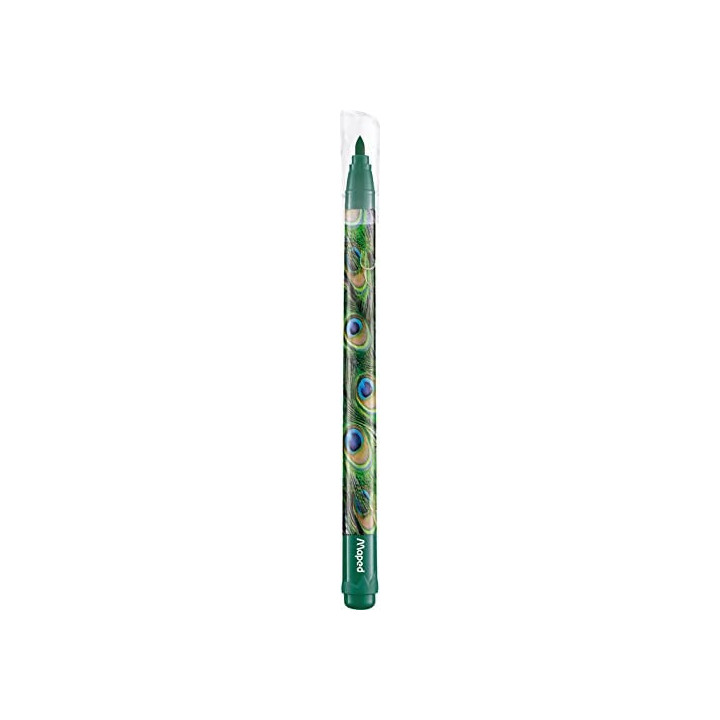12 feutres de coloriage - Pointe moyenne - Assortiment - Color'Peps Animal - Maped