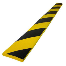 Protection souple en mousse pour étagères de stockage  - Noir/Jaune - 75 cm - Viso