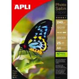 Papier photo - Satiné - Photosatin - A4 240 g 25 feuilles - Apli
