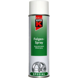 Bombe de peinture pour jantes de voiture - Multi-marques - Blanc - 500ml - Auto K