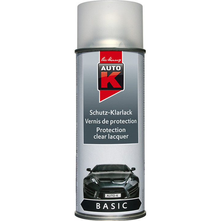 Bombe aérosol vernis de finition transparent satiné Auto-K 400ml